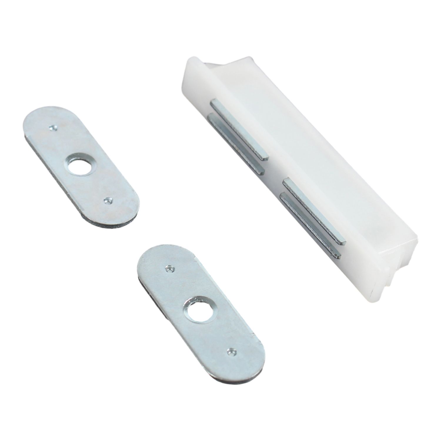 Essentials 2-Door Magnetic Cabinet Catch White 65mm x 10mm 10 Pack (355TE)