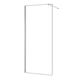 Triton Neo  Frameless Showerwall & Swivel Panel Chrome 1400mm x 2015mm