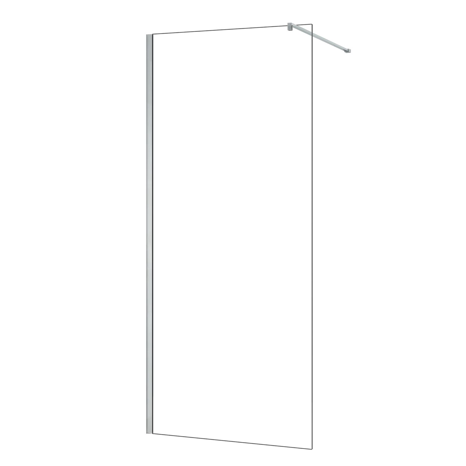 Triton Neo Frameless Showerwall & Swivel Panel Chrome 1400mm x 2015mm (355TK)
