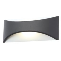 Zink Stroud Outdoor LED Wall Light Black 12W 400lm