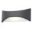 Zink Stroud Outdoor LED Wall Light Black 12W 400lm