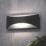 Zink Stroud Outdoor LED Wall Light Black 12W 400lm