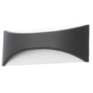Zink Stroud Outdoor LED Wall Light Black 12W 400lm