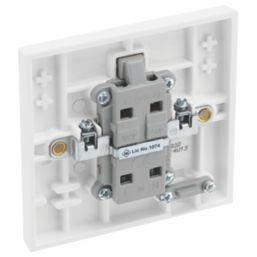 British General  20A Switched Fused Spur & Flex Outlet  White
