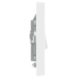 British General  20A Switched Fused Spur & Flex Outlet  White