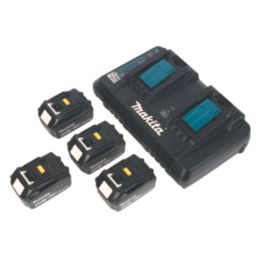 Makita DLX2137PTJ 18V 4 x 5.0Ah Li-Ion LXT  Cordless Twin Pack