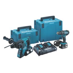 Makita DLX2137PTJ 18V 4 x 5.0Ah Li Ion LXT Cordless Twin Pack