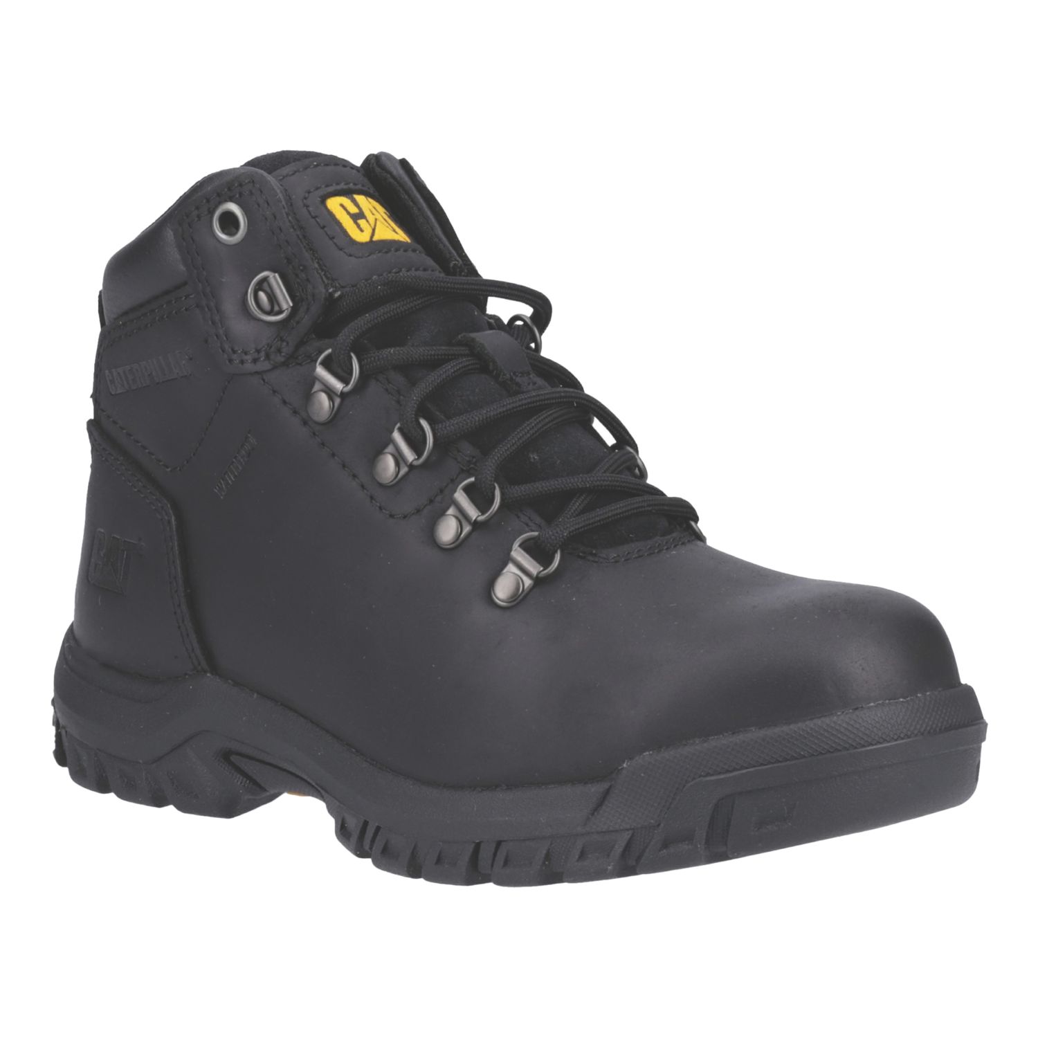 CAT Mae Size 5 Womens Black Waterproof Steel Toe Cap Safety Boots (355XK)