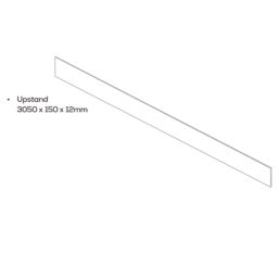 Mariz Dark Concrete Upstand 3050mm x 150mm x 12mm