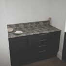 Mariz Dark Concrete Upstand 3050mm x 150mm x 12mm