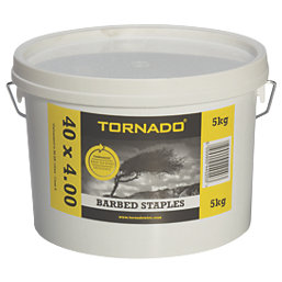 Tornado Barbed Fencing Staples 40 x 4mm 5kg