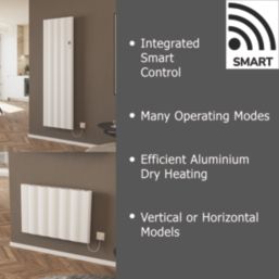 Azur Stratos 1000W Electric Radiator 500mm x 725mm White 3412BTU