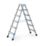 Zarges Aluminium 1.49m 6 Step Swingback A Frame Step Ladder
