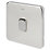 Schneider Electric Lisse Deco 20AX 1-Gang DP Control Switch Polished Chrome with LED with White Inserts