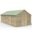 Forest 4Life 10' x 19' 6" (Nominal) Apex Overlap Timber Shed with Assembly