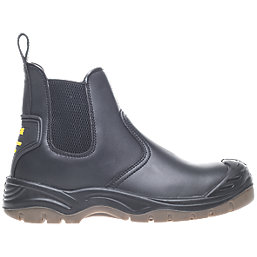 Apache AP714SM Safety Dealer Boots Black Size 10 - Screwfix