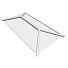 Crystal Clear Lantern Roof White 2000mm x 1500mm