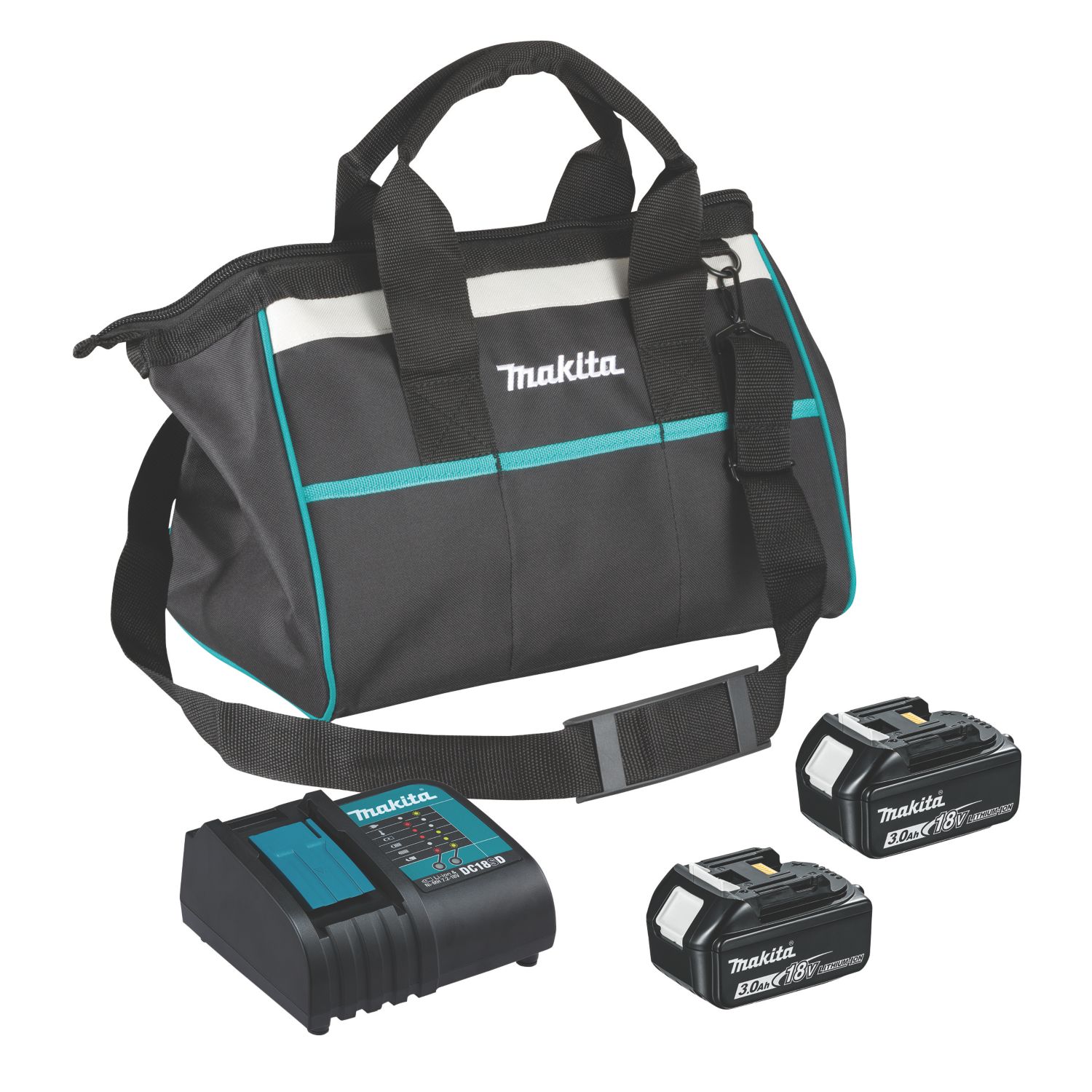 Makita P-84280 18V 3.0Ah Li-Ion LXT Batteries & Charger Kit (356KJ)