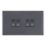 LAP  20A 16AX 4-Gang 2-Way Light Switch  Slate Grey