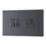 LAP  20A 16AX 4-Gang 2-Way Light Switch  Slate Grey