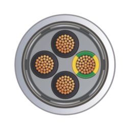 Time 4-Core SY Transparent 1mm²  Screened Control Cable 1m Coil