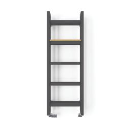 Terma Stand Heated Towel Rail 1150m x 400mm Dark Grey 2097BTU