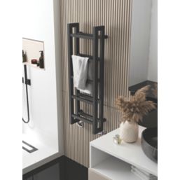 Terma Stand Heated Towel Rail 1150m x 400mm Dark Grey 2097BTU