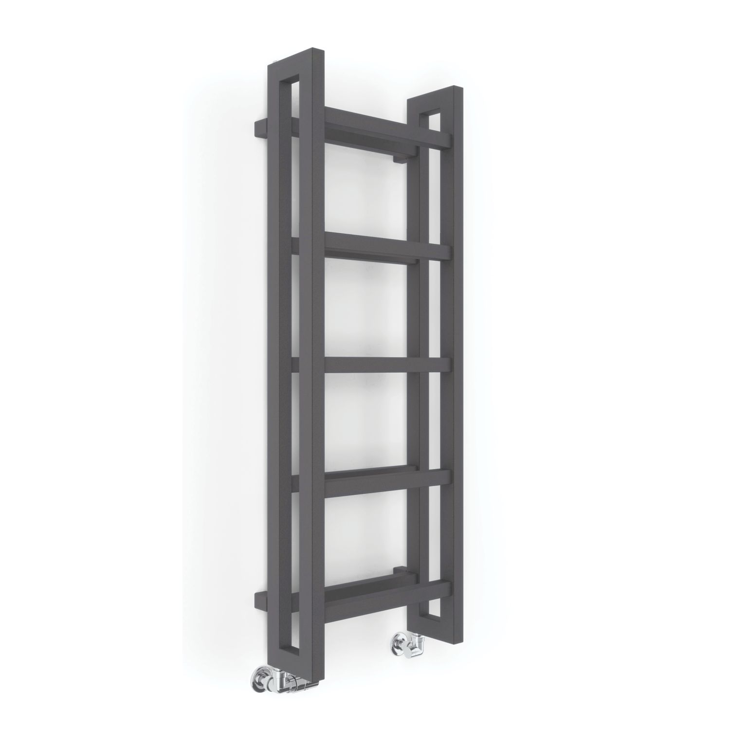 Terma 1150mm x 400mm 2097BTU Dark Grey Flat Designer Towel Radiator (356RH)