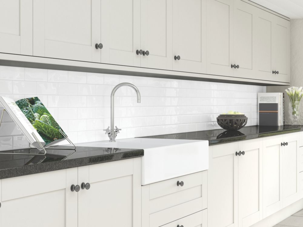 Splashwall  Pure White Composite Splashback 2440mm x 1220mm x 3mm