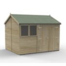Forest Timberdale 10' x 8' 6" (Nominal) Reverse Apex Tongue & Groove Timber Shed