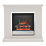 Be Modern Elsham Electric Fireplace White 1020mm x 300mm x 920mm