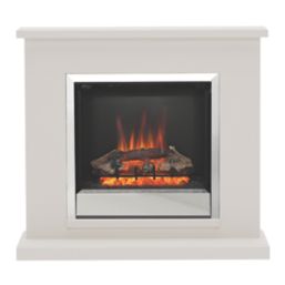 Be Modern Elsham Electric Fireplace White 1020mm x 300mm x 920mm