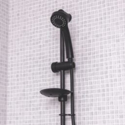 ETAL Pod Slide Rail Shower Kit Matt Black