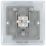 British General Nexus Metal 1-Gang RJ45 Ethernet Socket Polished Chrome