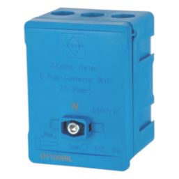 Lewden 100A 5-Way 2.5-35mm² Connector Block Blue