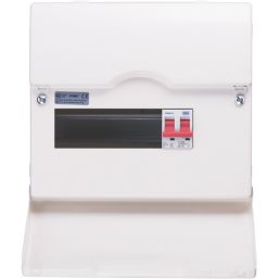 British General CFSW07 9-Module 7-Way Part-Populated  Main Switch Consumer Unit