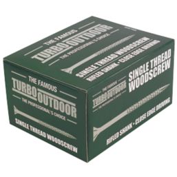 Turbo Outdoor  PZ Double-Countersunk  Multipurpose Screws 5mm x 100mm 100 Pack