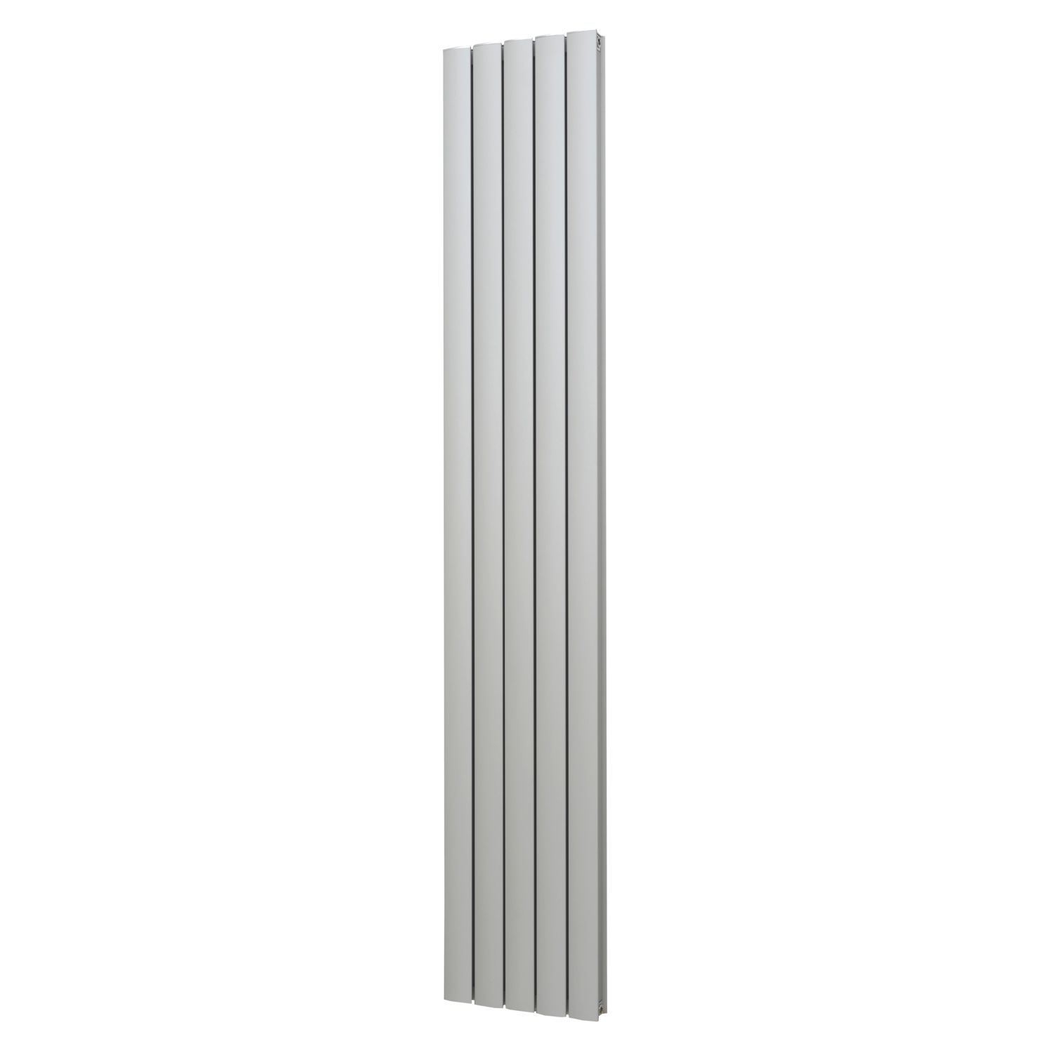 Glow 2000mm x 345mm 4559BTU Matt Chrome Vertical Designer Radiator (3576F)