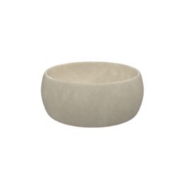Maine Round Stone Effect Washbowl No Tap Holes 400mm