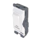 Hager Sollysta WMGSDP2/DW 20A Grid 2-Pole Dishwasher Switch White
