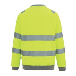 Regatta Hi-Vis Pro Contract Crew Neck Sweatshirt Yellow 2X Large 55.1" Chest