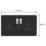 Varilight  13A 2-Gang SP Switched Socket + 3A 45W 2-Outlet Type C USB Charger Jet Black with Black Inserts