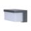 Lutec Zelna Outdoor LED Solar Hybrid Wall Light Dark Grey 650lm