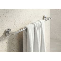 Bristan Round Towel Rail Chrome-Plated 595mm x 72mm x 48mm