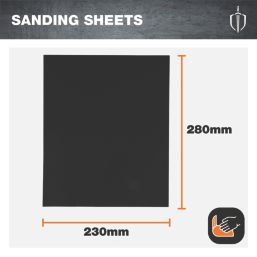 Magnusson  120 Grit Multi-Material Hand Sanding Sheets 280mm x 230mm 4 Pack