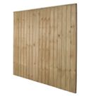 Forest Vertical Board Closeboard  Fence Panels Natural Timber 6' x 6' Pack of 4