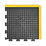 COBA Europe Bubblemat Anti-Fatigue Floor Corner Mat Black / Yellow 0.5m x 0.5m x 14mm