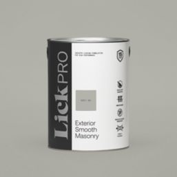 LickPro 5Ltr Smooth Grey 04 Masonry Paint