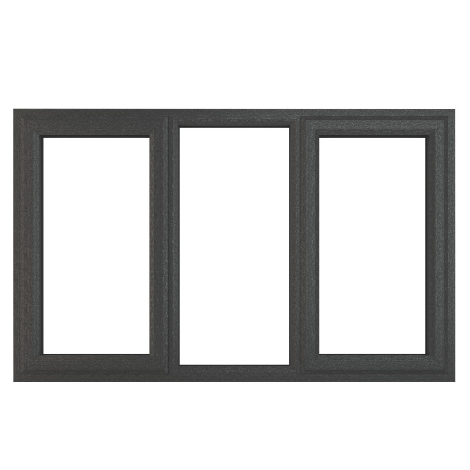 Crystal Left & Right-Hand Opening Clear Double-Glazed Casement Anthracite Grey uPVC Window 1770mm x 1115mm (357JP)