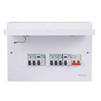 Schneider Electric Easy9 Compact 14-Module 8-Way Populated  Dual RCD Consumer Unit